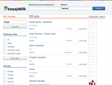 Tablet Screenshot of kenyajoblink.com